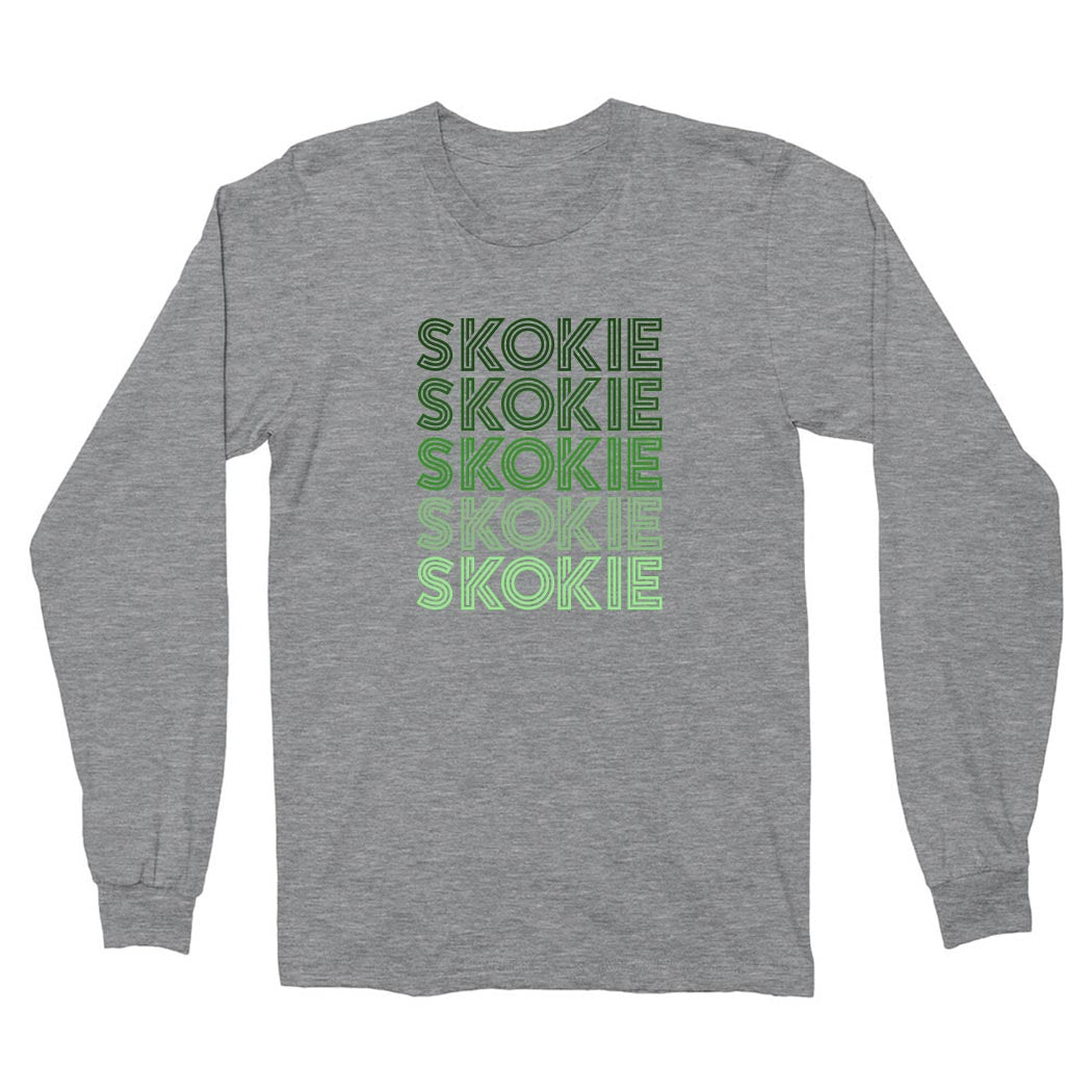 RETRO REPEATER LONG SLEEVE TEE ~ SKOKIE SCHOOL ~ youth & adult ~ classic unisex fit