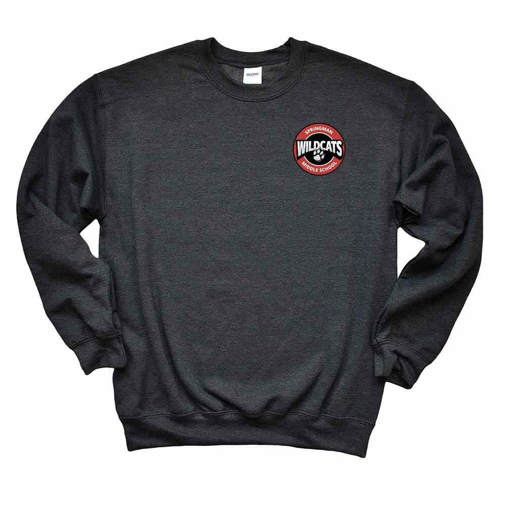 WILDCATS LOGO SWEATSHIRT ~ SPRINGMAN MIDDLE SCHOOL ~ youth & adult ~ classic unisex fit