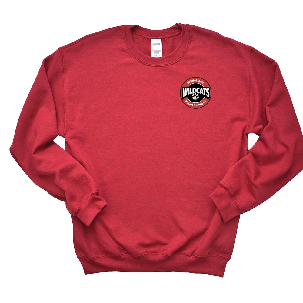 WILDCATS LOGO SWEATSHIRT ~ SPRINGMAN MIDDLE SCHOOL ~ youth & adult ~ classic unisex fit