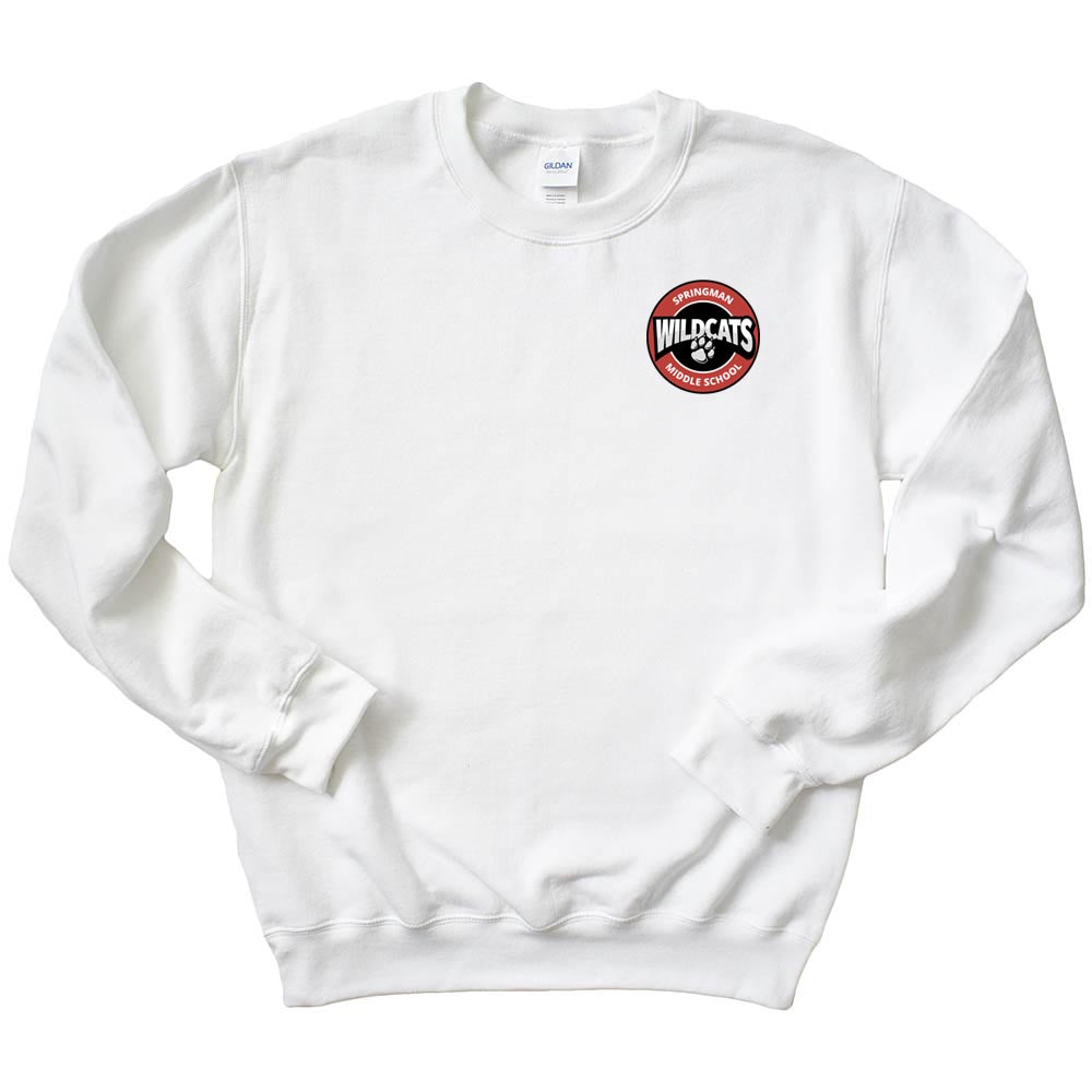 WILDCATS LOGO SWEATSHIRT ~ SPRINGMAN MIDDLE SCHOOL ~ youth & adult ~ classic unisex fit