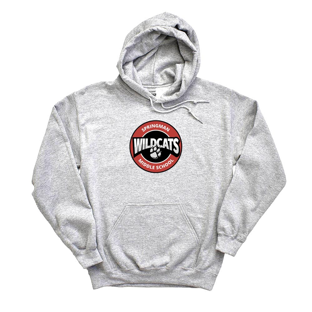 WILDCATS LOGO HOODIE ~ SPRINGMAN MIDDLE SCHOOL ~ youth and adult ~ classic unisex fit