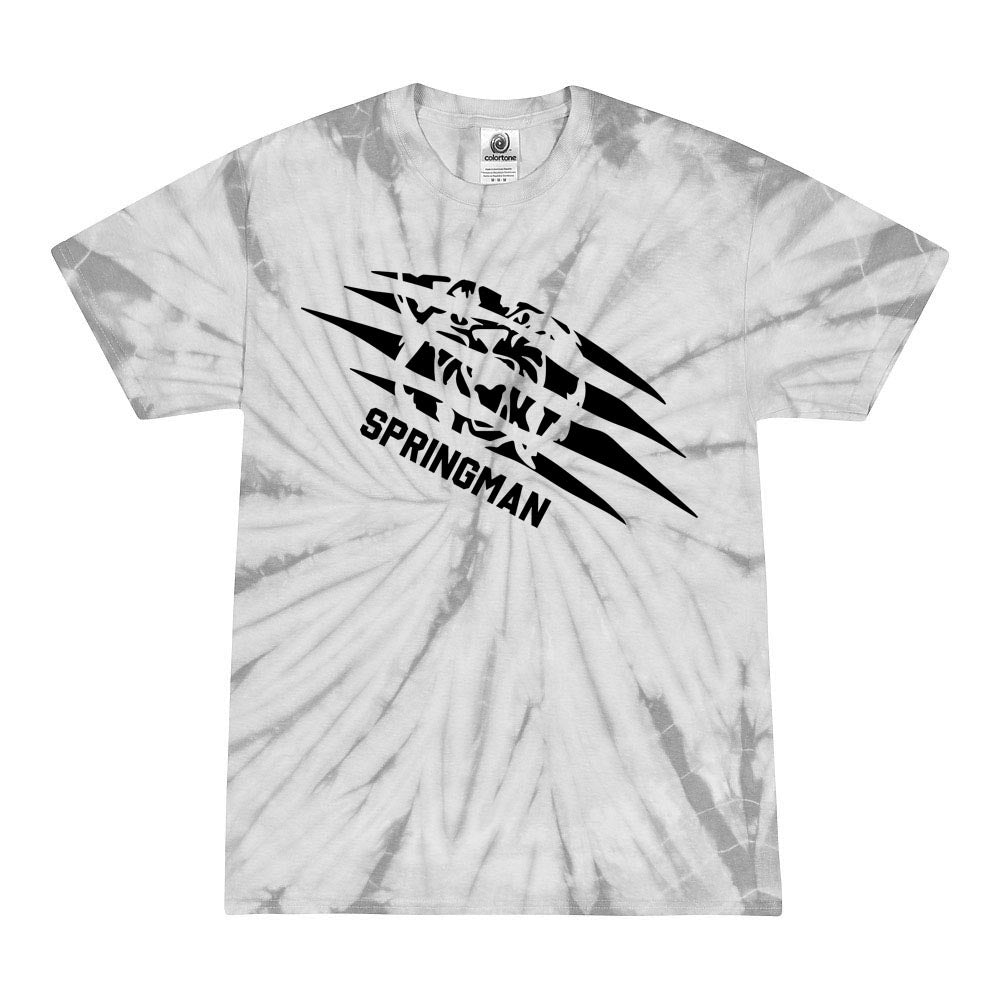 Torn Mascot ~ Tie-Dye T-Shirt ~ Springman Middle School