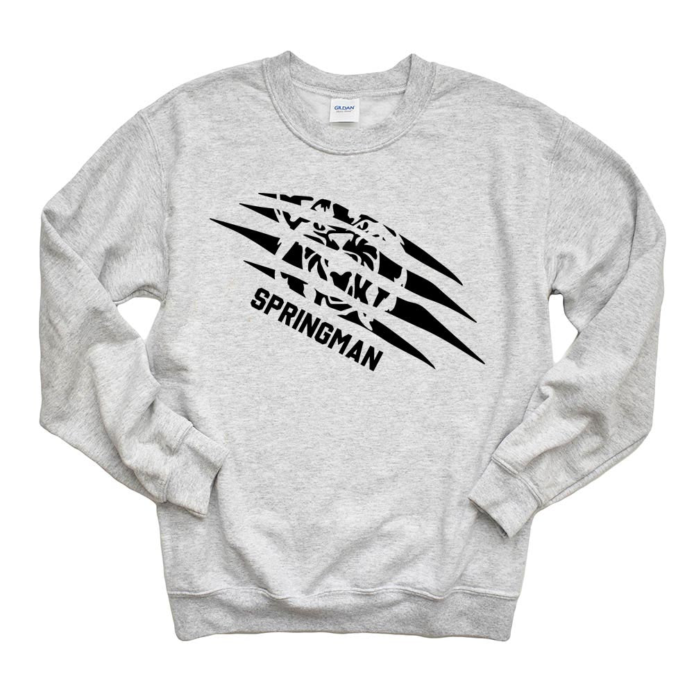 TORN MASCOT SWEATSHIRT ~ SPRINGMAN MIDDLE SCHOOL ~ youth and adult ~ classic unisex fit