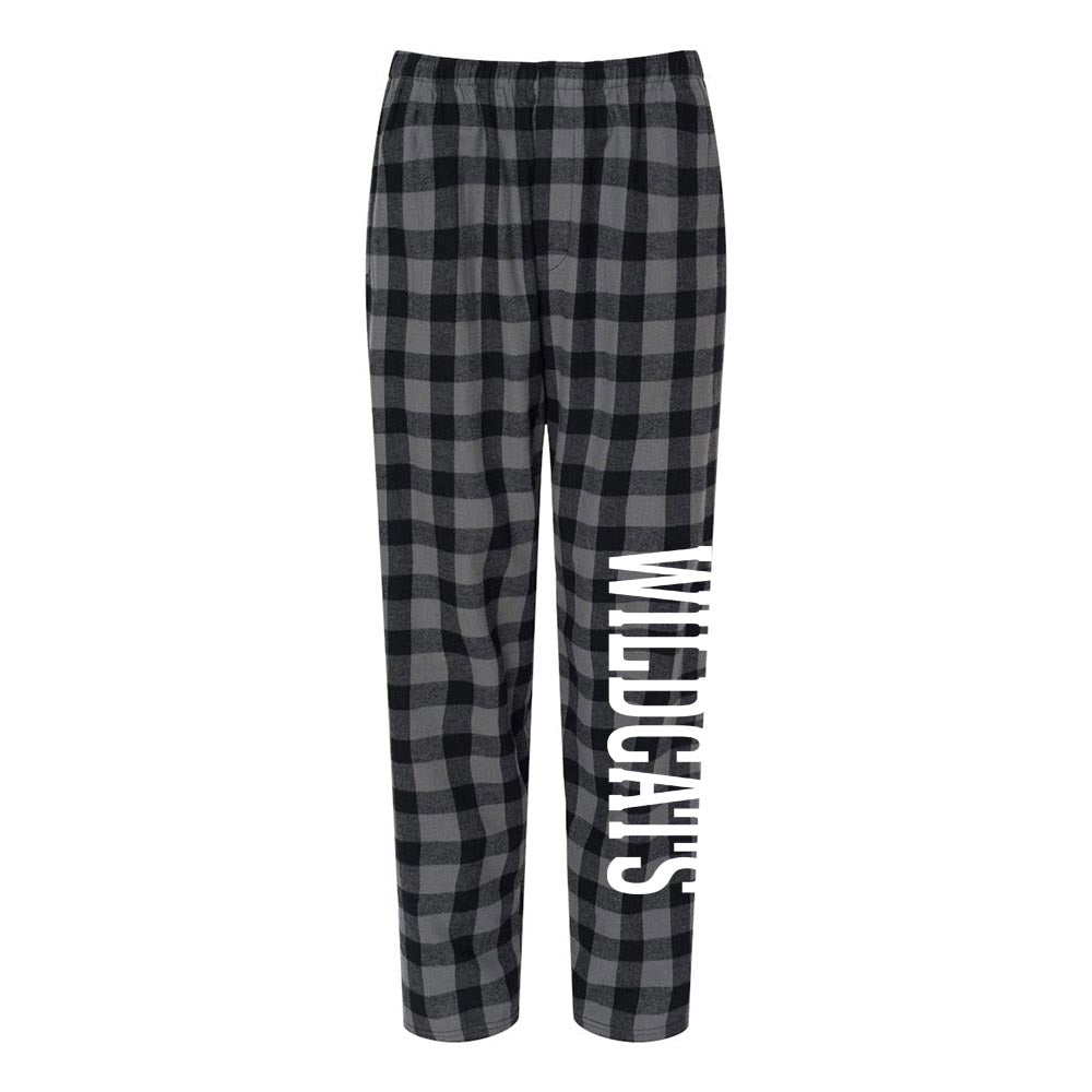 Wildcats Flannel Pants ~ Wood Oaks Junior High