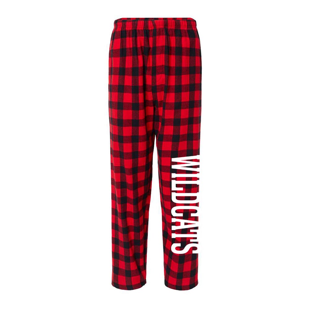 WILDCATS FLANNEL PANTS ~ SPRINGMAN MIDDLE SCHOOL ~ youth & adult ~  classic fit