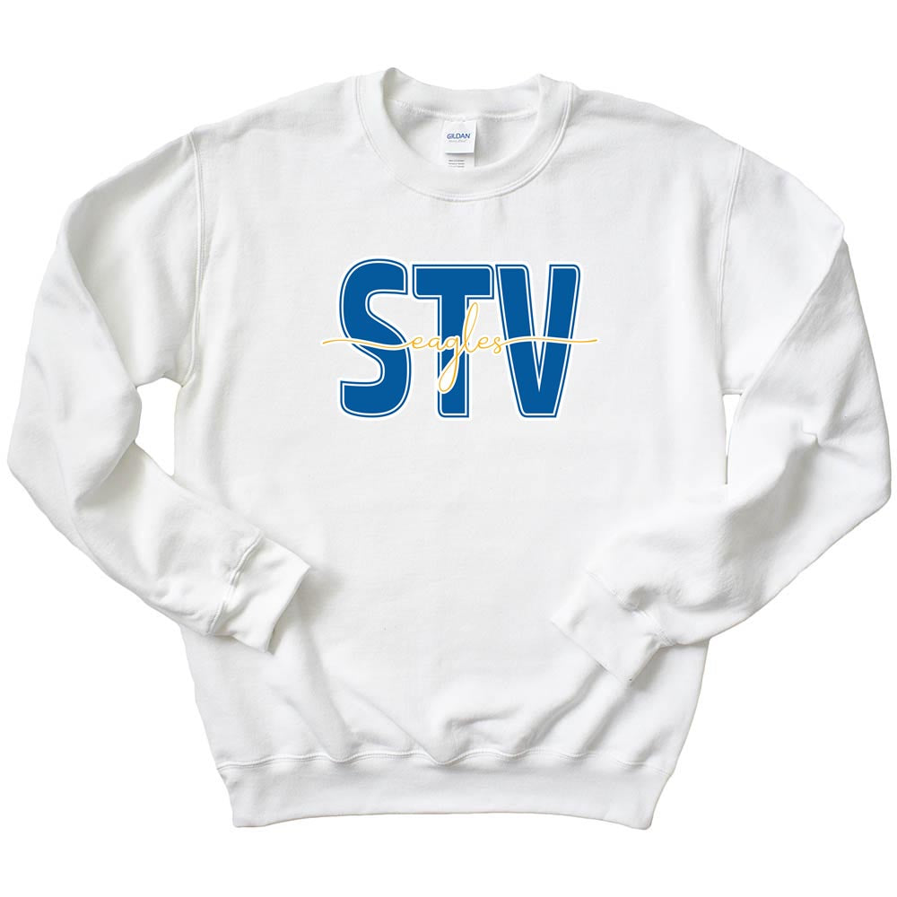 STV SCRIPT SWEATSHIRT ~ SAINT VIATOR ~ youth & adult ~ classic unisex fit