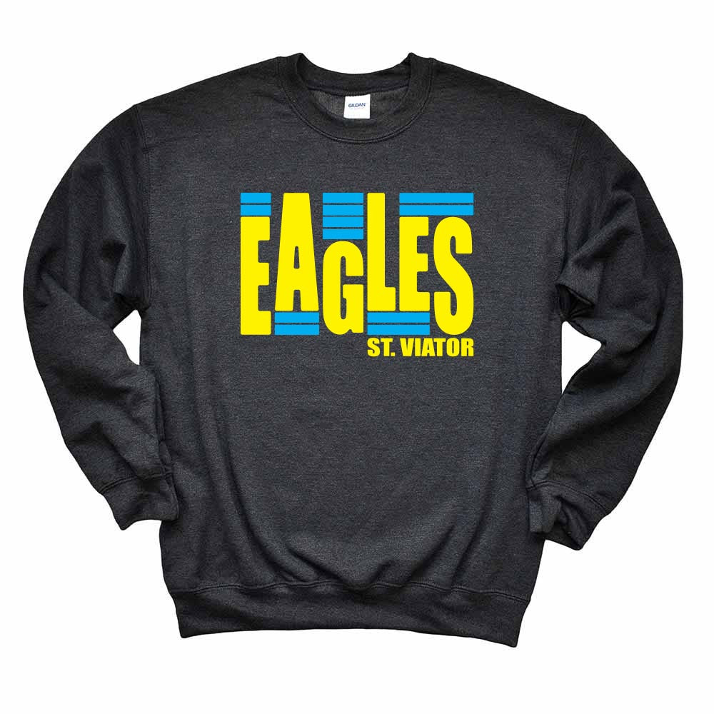 EAGLES STACKED SWEATSHIRT ~ SAINT VIATOR ~ youth & adult ~ classic unisex fit