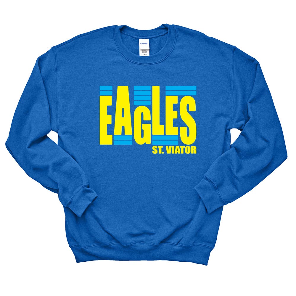 EAGLES STACKED SWEATSHIRT ~ SAINT VIATOR ~ youth & adult ~ classic unisex fit