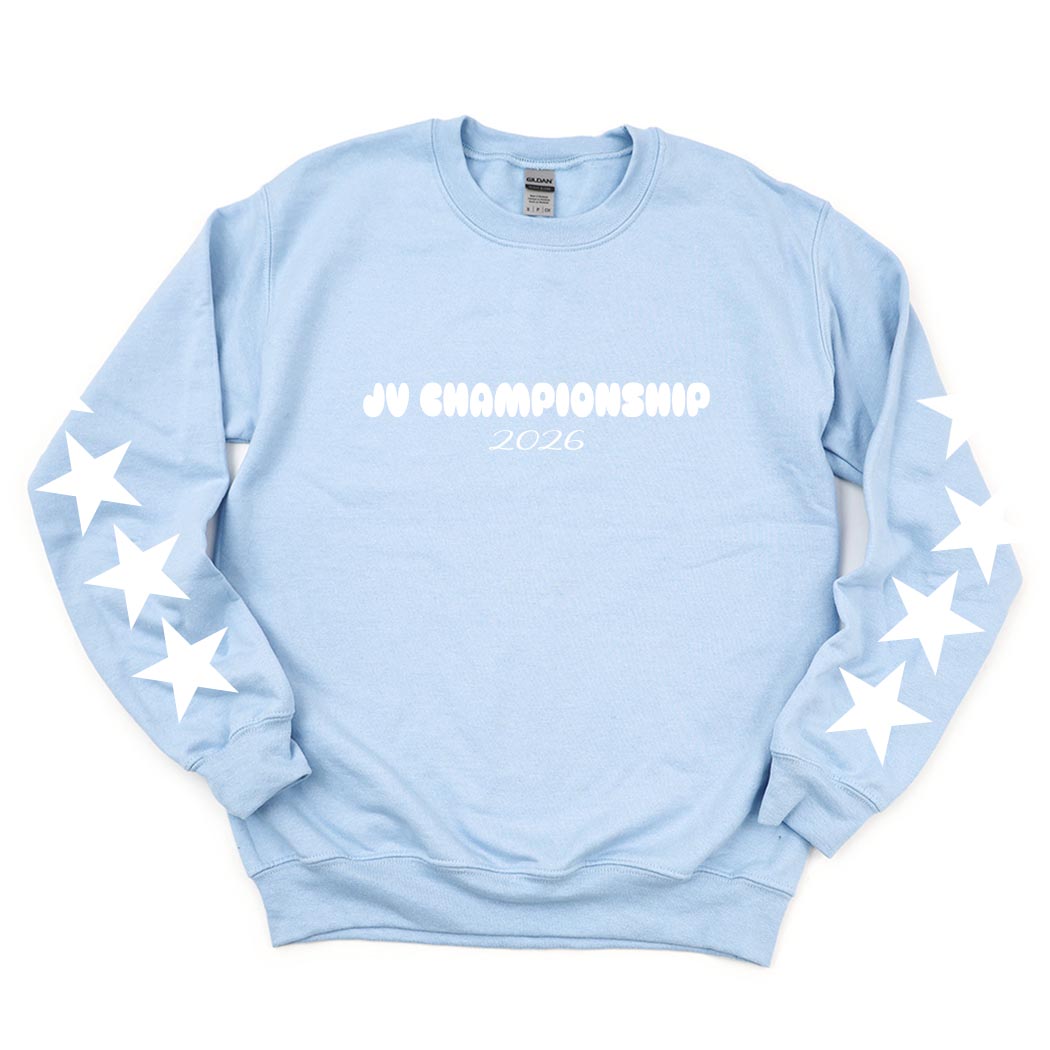 Starstruck ~ Crewneck Sweatshirt ~ JV Championship 2026-light blue