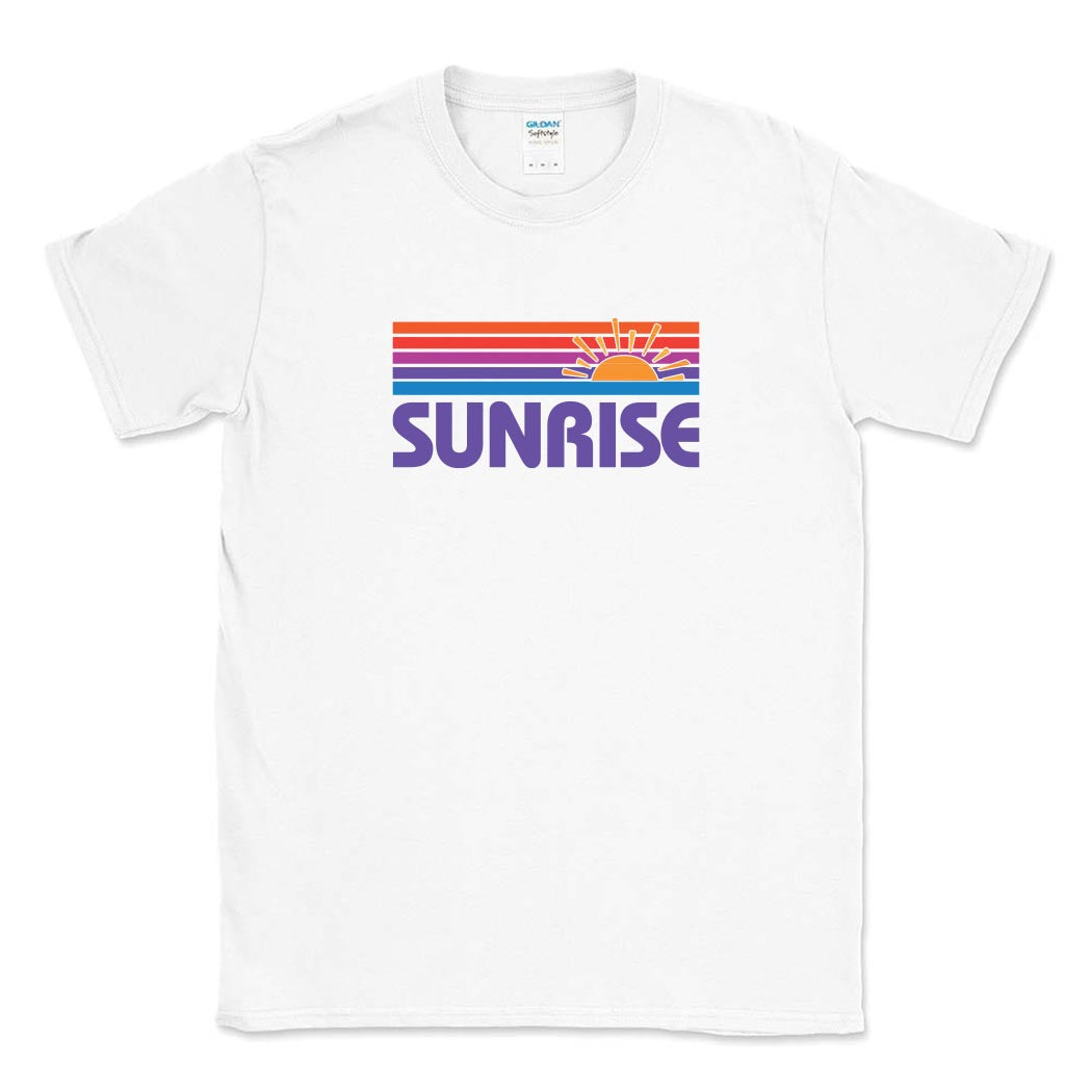 Sunrise Stripes ~ Cotton T-Shirt ~ Sunrise Day Camp - Chicago