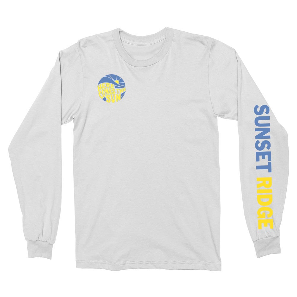 HERE COMES THE SUN LONG SLEEVE TEE ~  SUNSET RIDGE STUDENT AMBASSADORS ~  classic fit