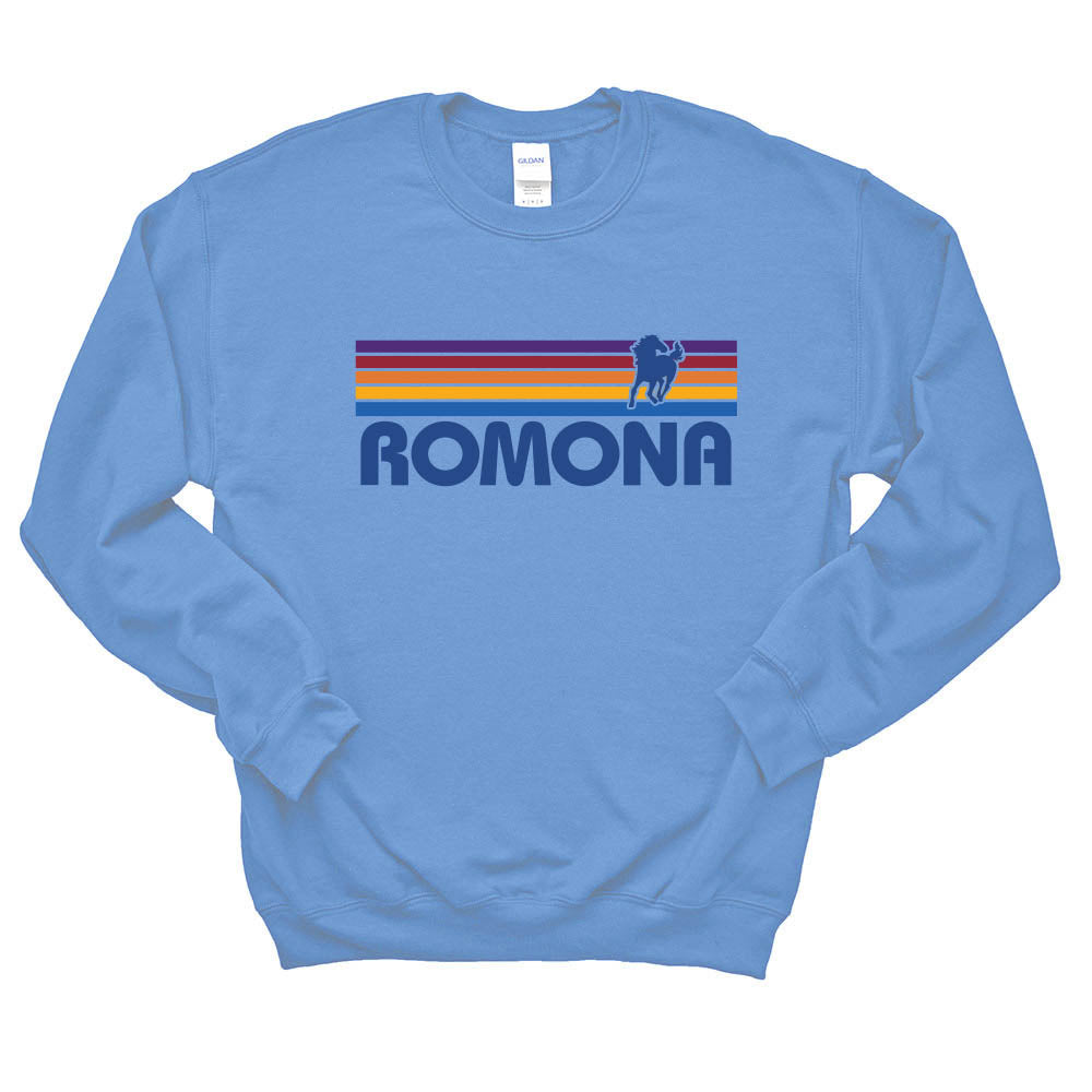 Sunset Stripes ~ Crewneck Sweatshirt ~ Romona Elementary School