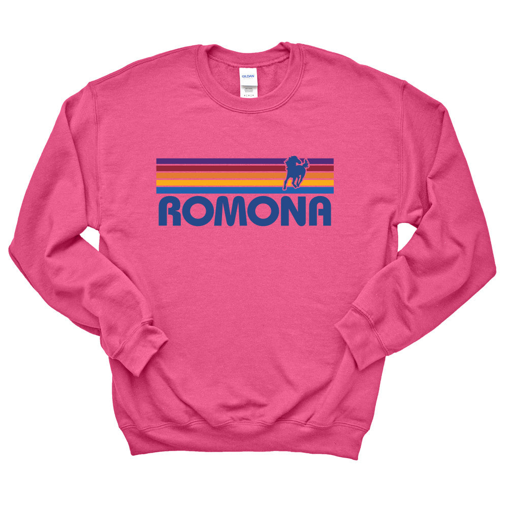 Sunset Stripes ~ Crewneck Sweatshirt ~ Romona Elementary School