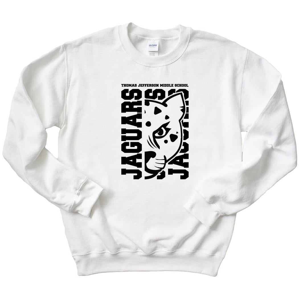 Mascot Head ~ Crewneck Sweatshirt ~ Thomas Jefferson Middle School
