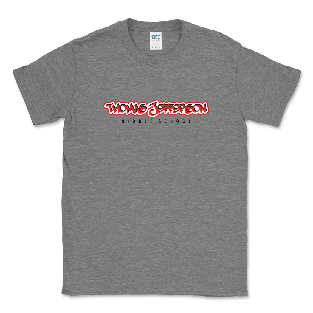 Graffiti Script ~ Cotton T-Shirt ~ Thomas Jefferson Middle School
