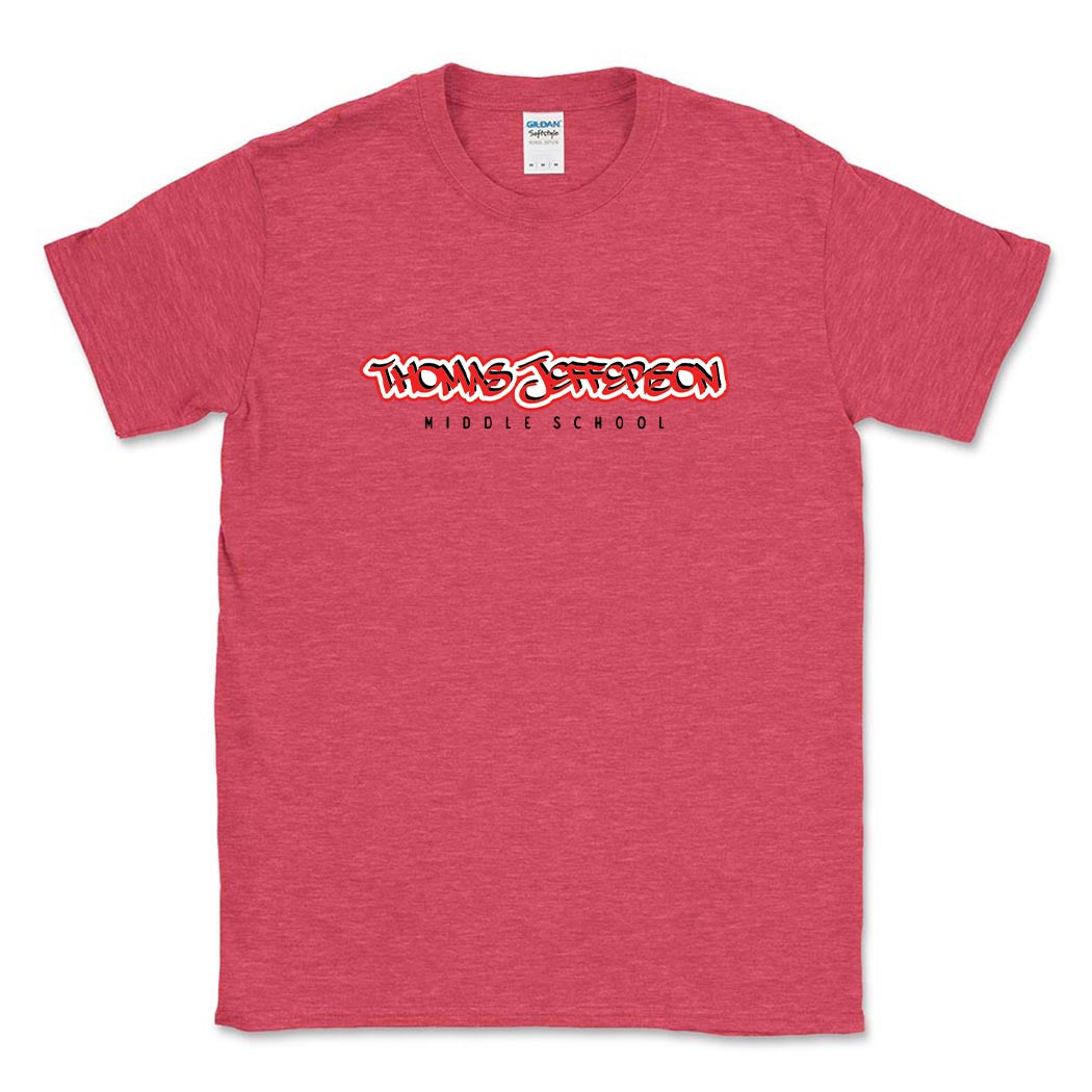 Graffiti Script ~ Cotton T-Shirt ~ Thomas Jefferson Middle School