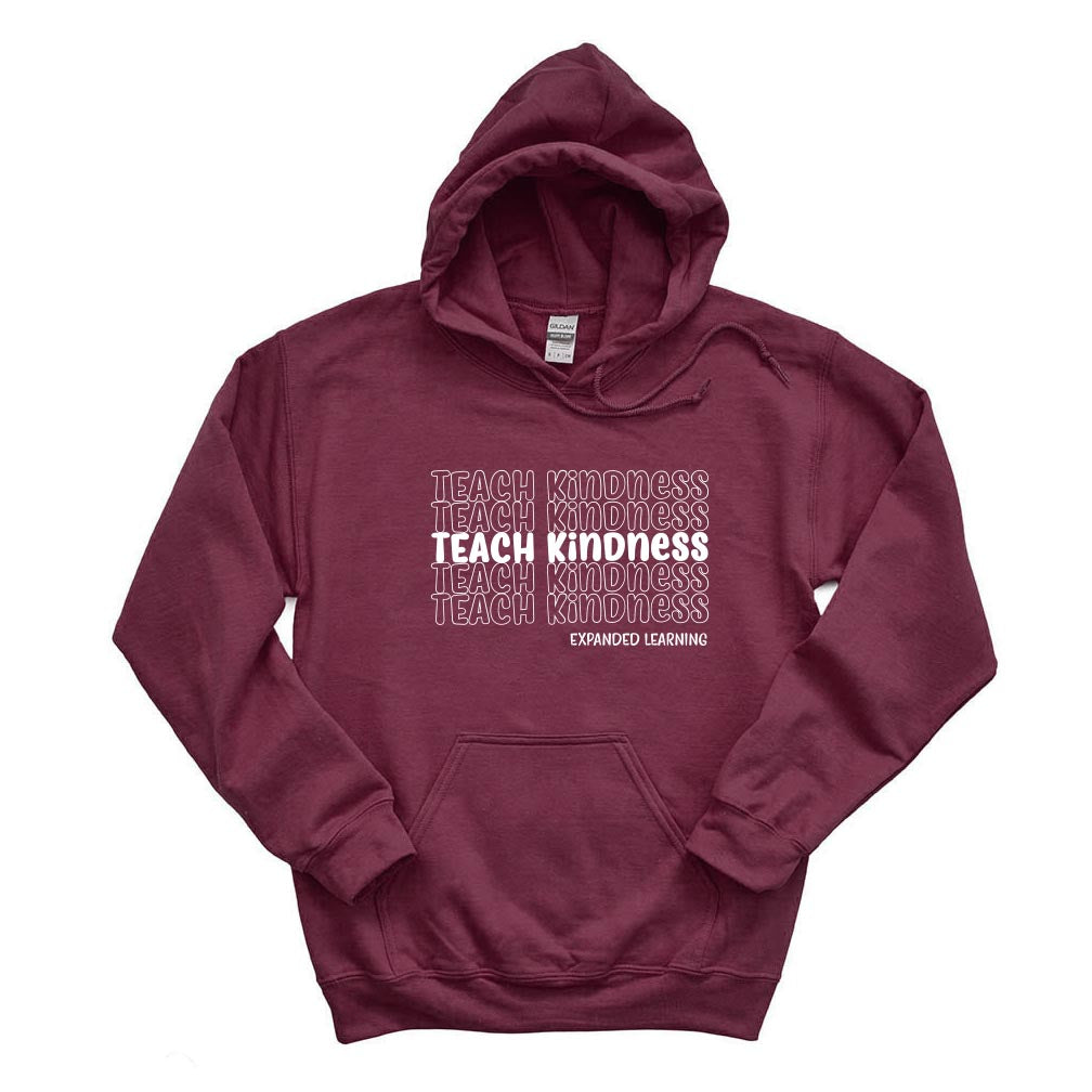 TEACH KINDNESS HOODIE ~ EXPANDED LEARNING ~  Gildan ~ adult ~ classic unisex fit