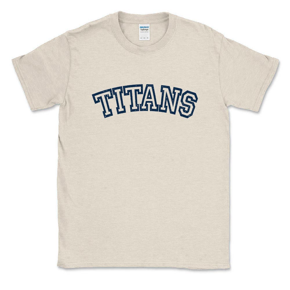 Titans Arc ~ Cotton T-Shirt ~ Glenbrook South High School High School Booster Club-heather oatmeal