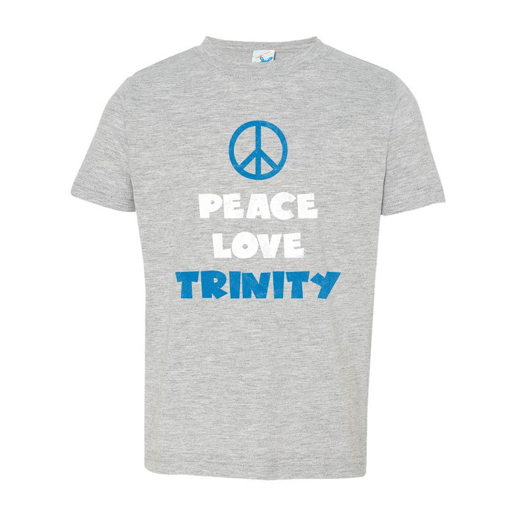 Peace Love Trinity ~ Toddler T-Shirt ~ Trinity Nursery School