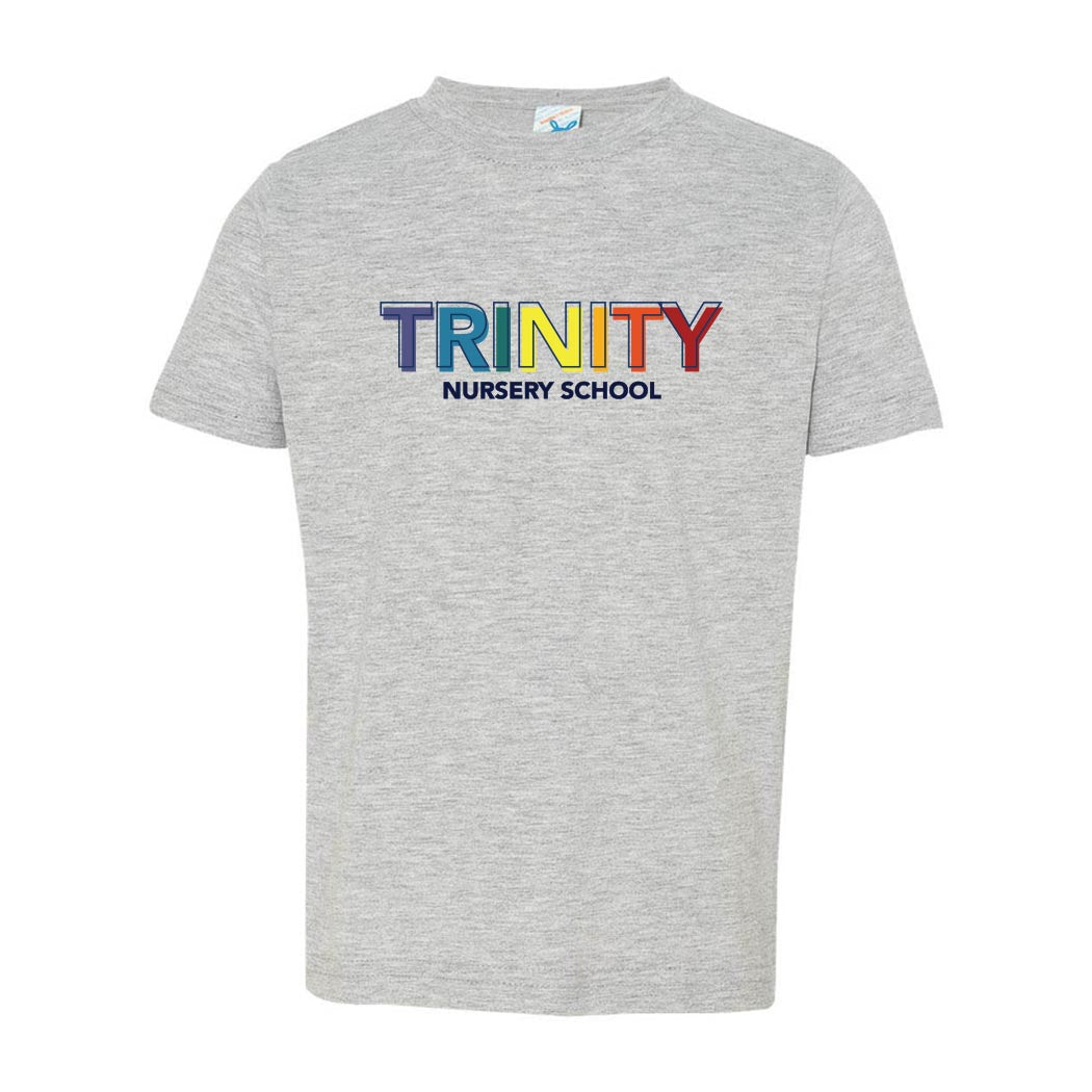 TRINITY RAINBOW TEE ~ TRINITY NURSERY SCHOOL  ~ toddler ~ classic fit