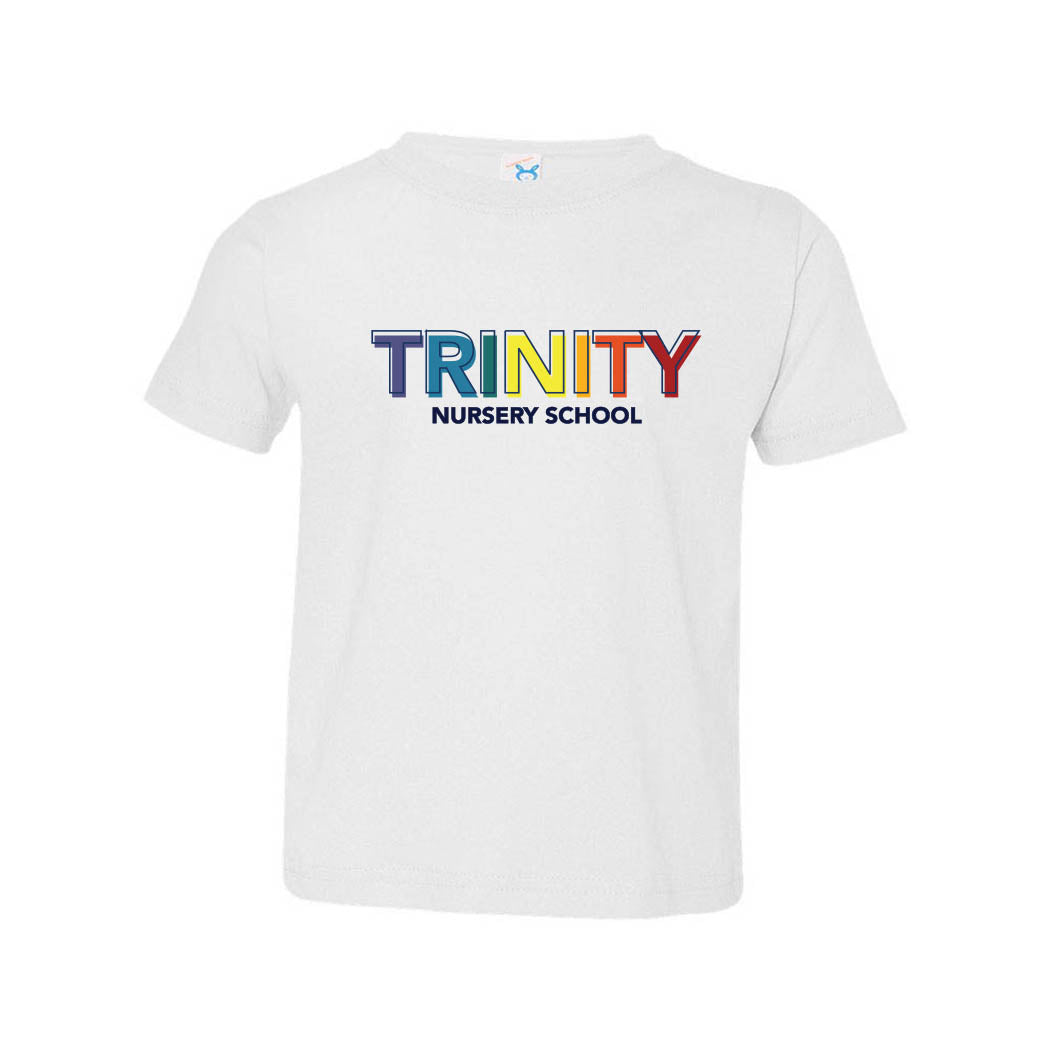 TRINITY RAINBOW TEE ~ TRINITY NURSERY SCHOOL  ~ toddler ~ classic fit