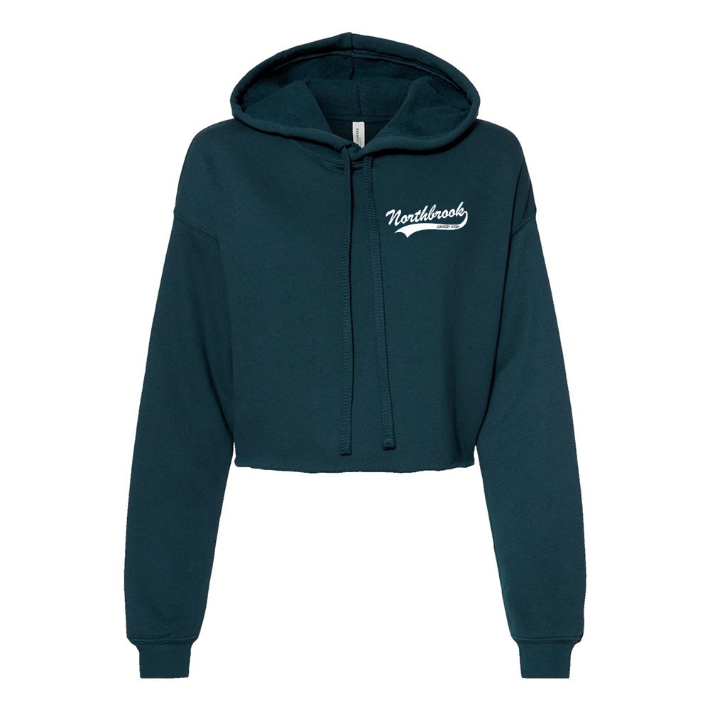 Varsity Script ~ Cropped Fleece Hoodie ~ Northbrook Junior High