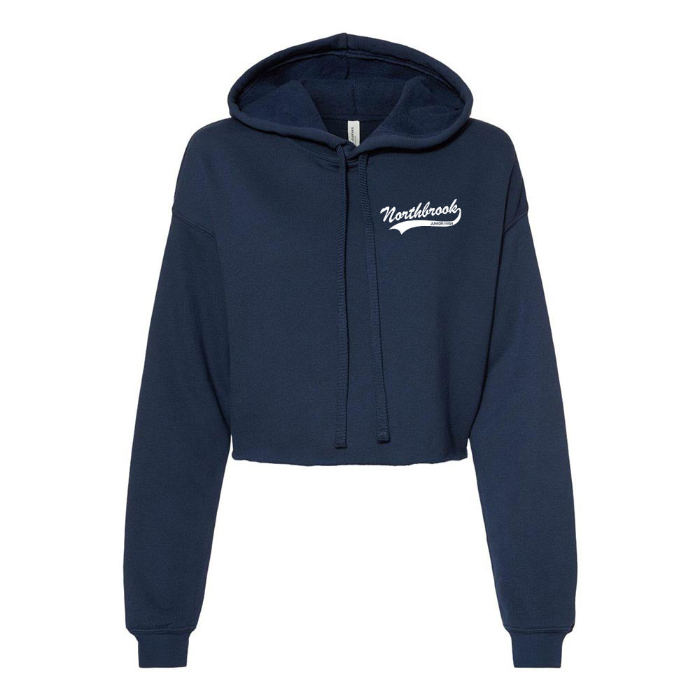 Varsity Script ~ Cropped Fleece Hoodie ~ Northbrook Junior High