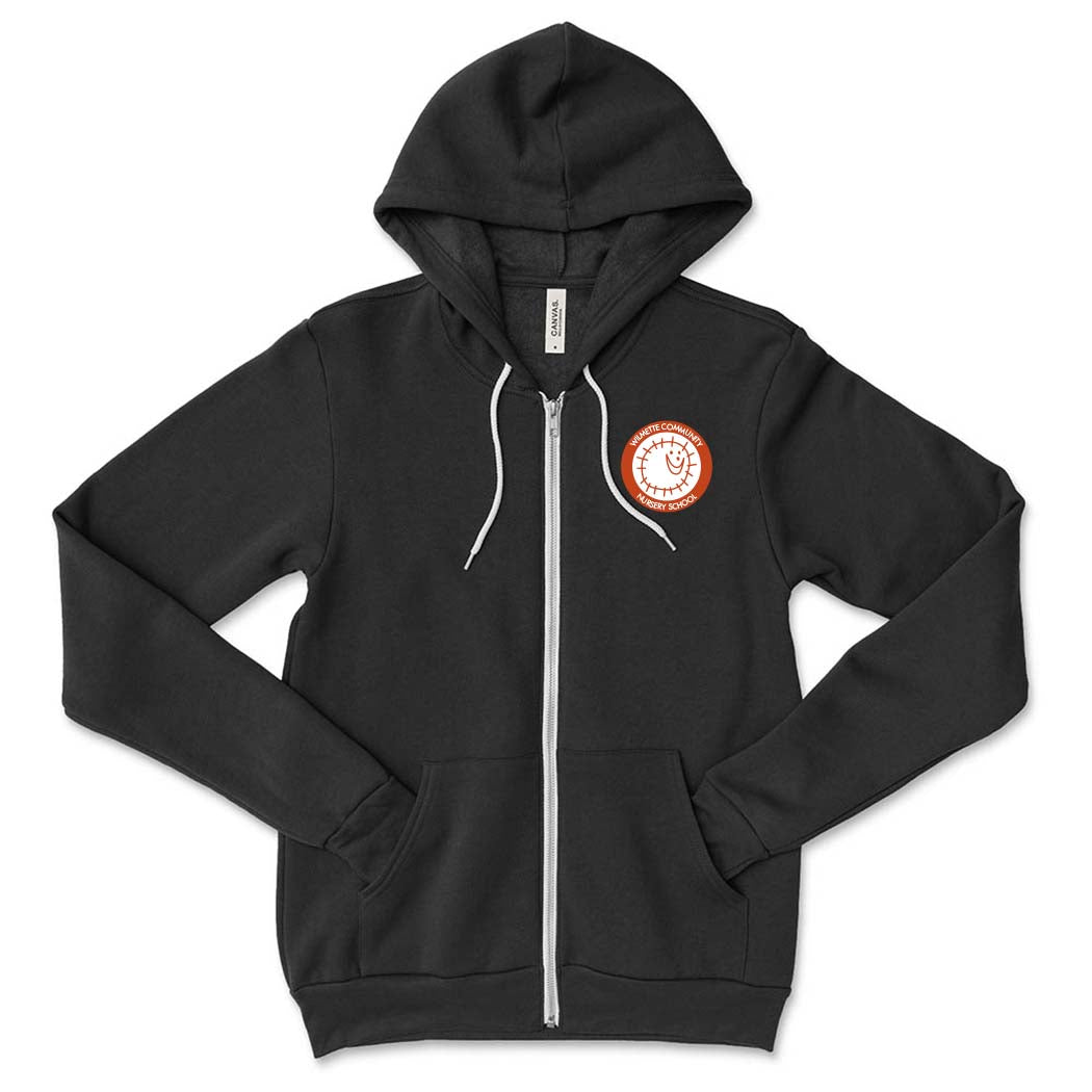 Badge ~ Zip Hoodie ~ Wilmette Community Nursery School