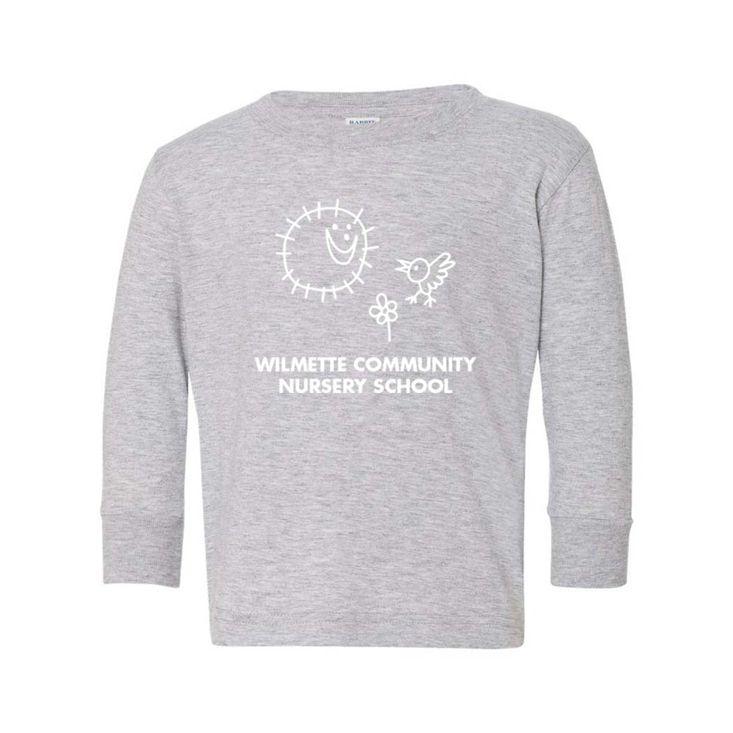 WCNS Drawing ~ Youth Long Sleeve T-Shirt ~ Wilmette Community Nursery School
