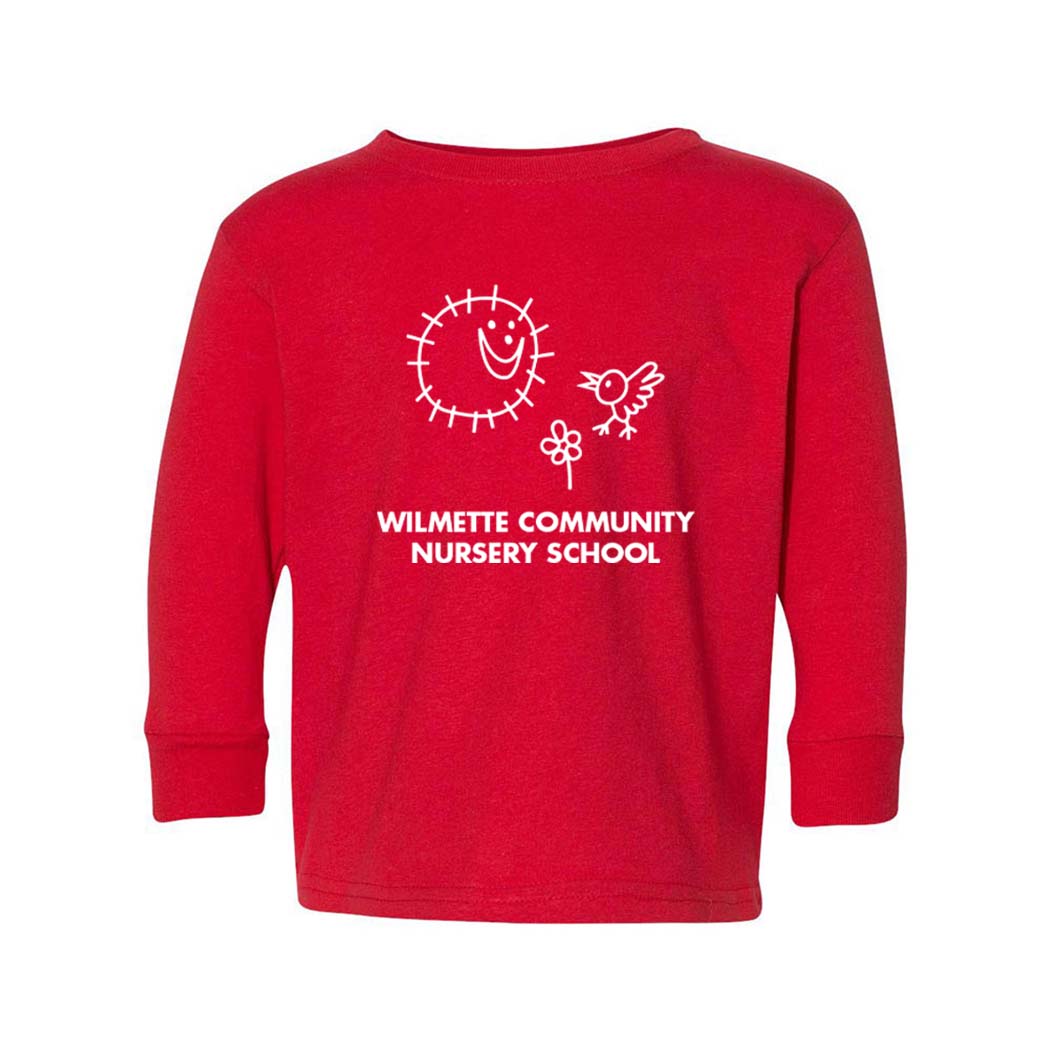WCNS Drawing ~ Youth Long Sleeve T-Shirt ~ Wilmette Community Nursery School