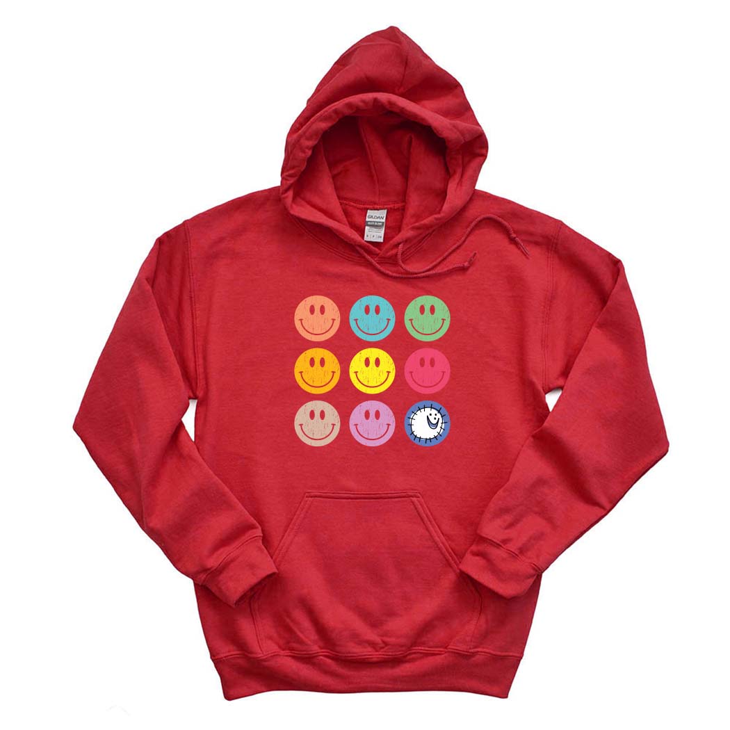 Smiley Array ~ Youth Hoodie ~ Wilmette Community Nursery School