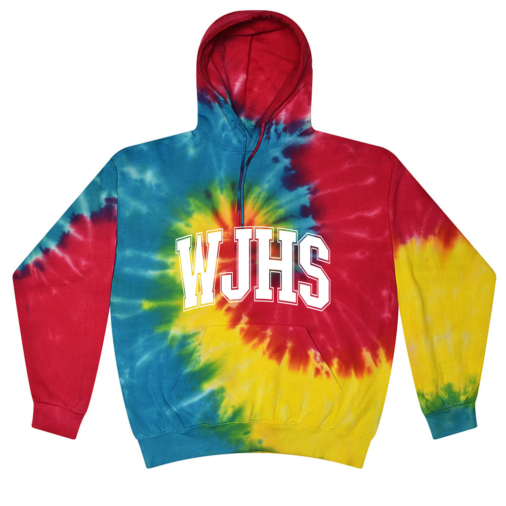 Extended Arc ~ Tie-Dye Hoodie ~ Wilmette Junior High School