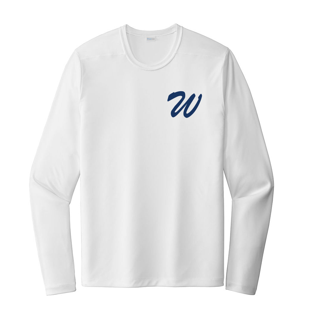 W Travel ~ Long Sleeve Performance T-Shirt ~ Wilmette Baseball Association