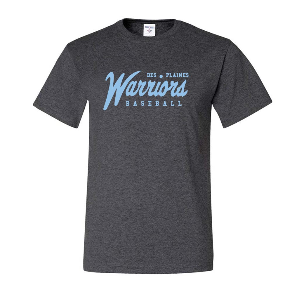 DES PLAINES WARRIORS LOGO DRIPOWER TEE ~  DES PLAINES WARRIORS ~ youth & adult ~ classic unisex fit