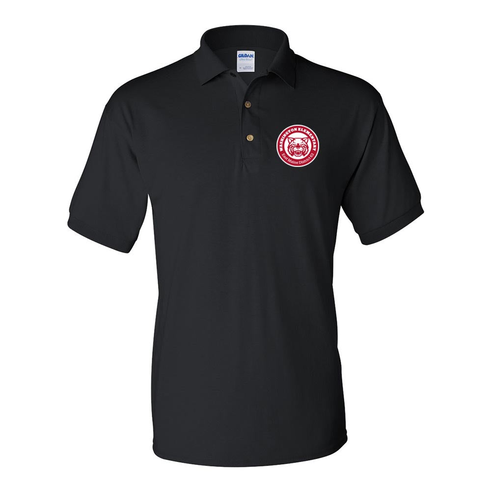 School Logo - 50/50 Polo - Washington Elementary School