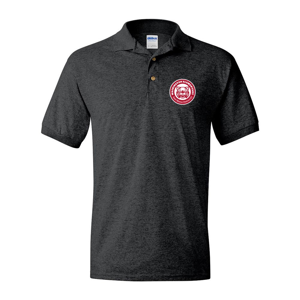 School Logo - 50/50 Polo - Washington Elementary School