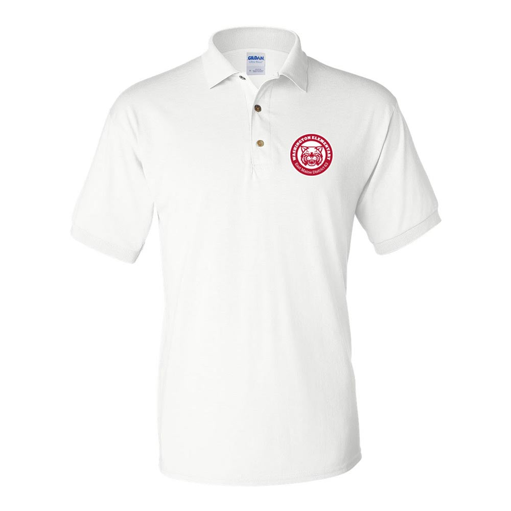 School Logo - 50/50 Polo - Washington Elementary School