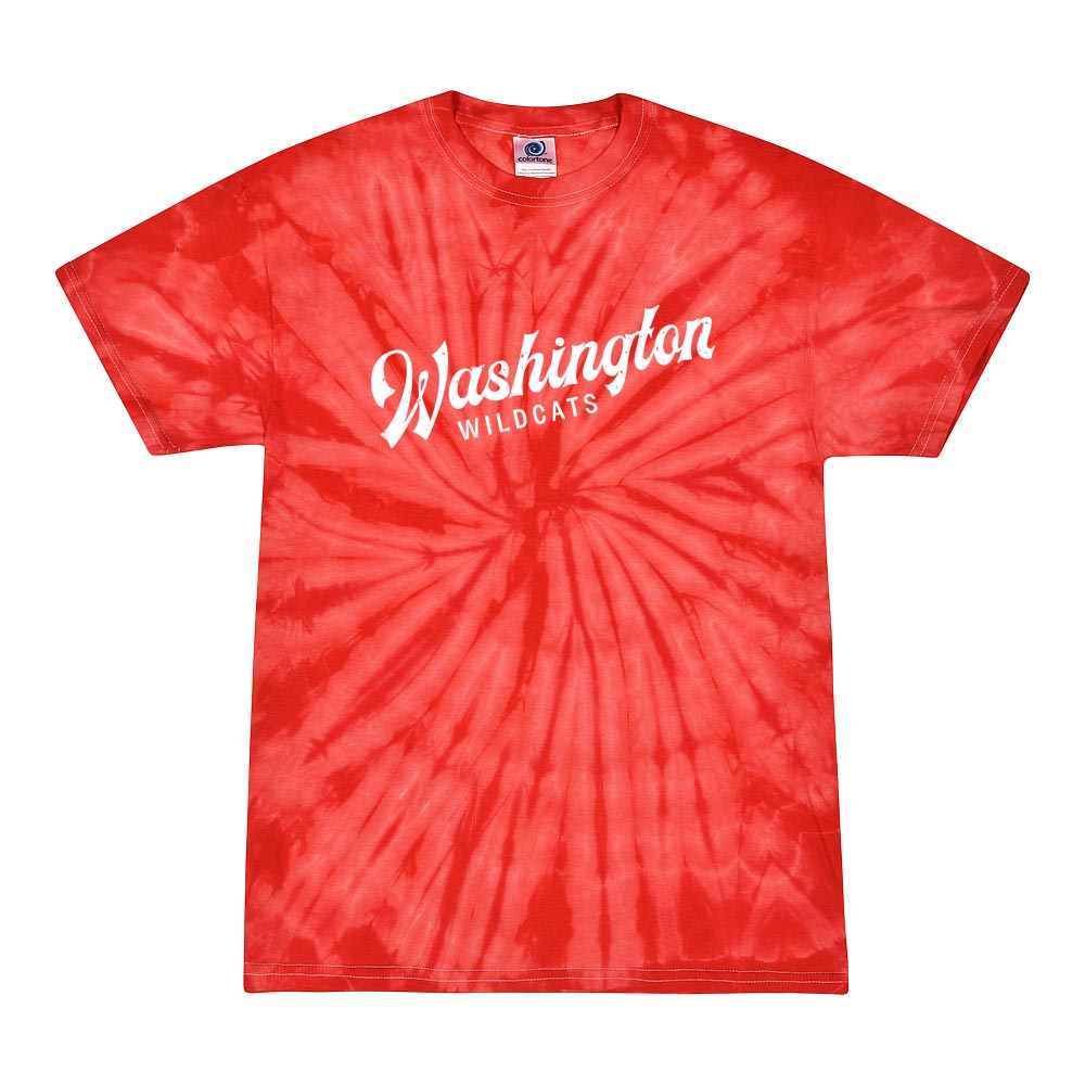 Retro Script ~ Tie-Dye T-Shirt ~ Washington Elementary School