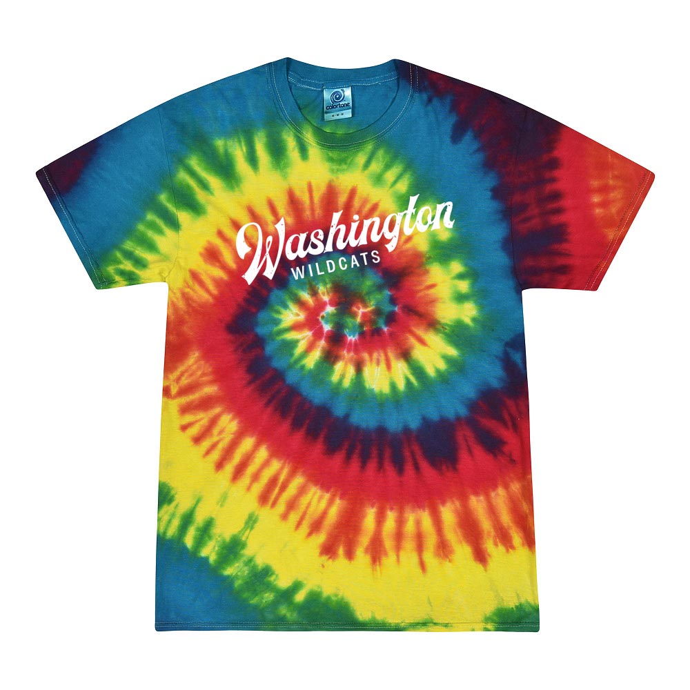 Retro Script ~ Tie-Dye T-Shirt ~ Washington Elementary School
