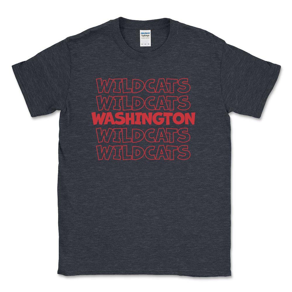 WILDCATS REPEATER TEE ~ WASHINGTON ELEMENTARY SCHOOL ~ youth & adult ~ classic unisex fit