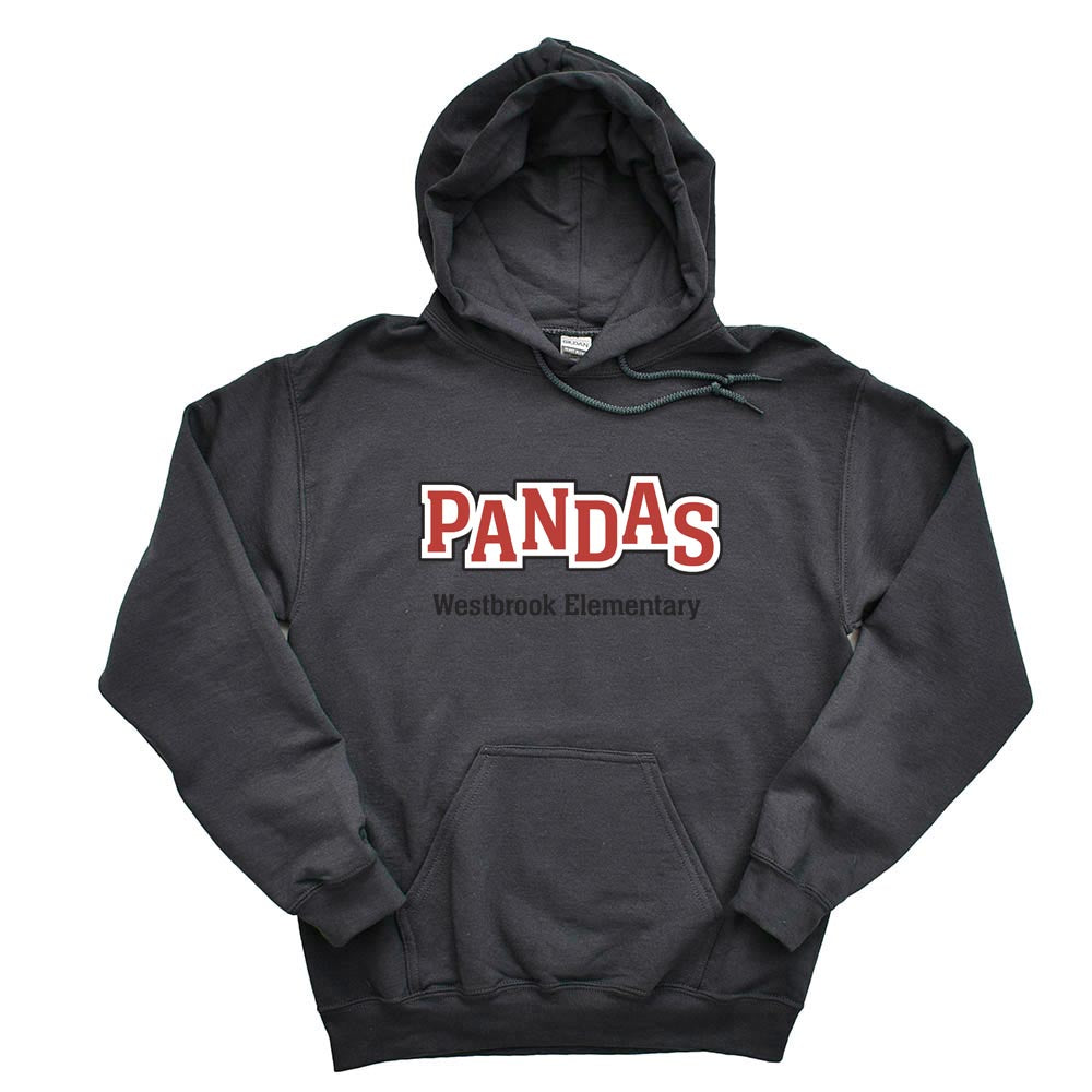 PANDAS OUTLINE HOODIE  ~  WESTBROOK ELEMENTARY SCHOOL ~ youth and adult  ~ classic unisex fit