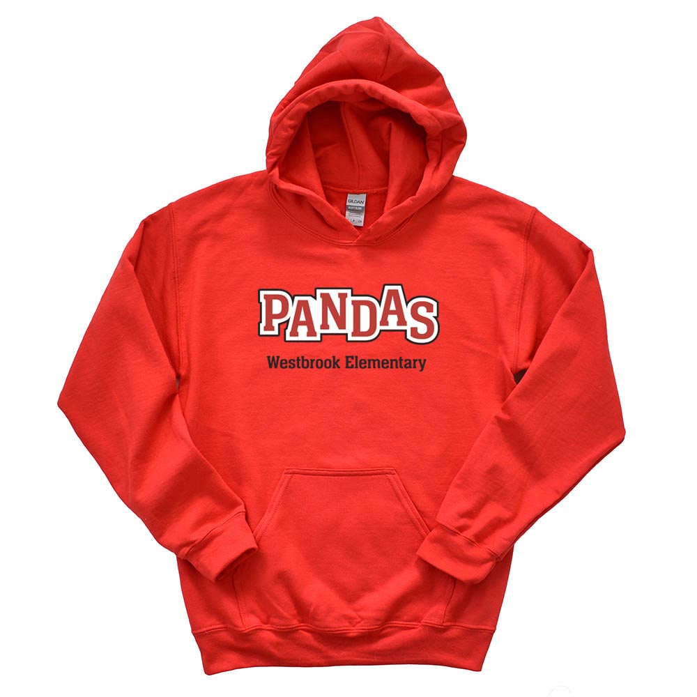 PANDAS OUTLINE HOODIE ~ WESTBROOK ELEMENTARY SCHOOL ~ youth & adult ~ classic unisex fit