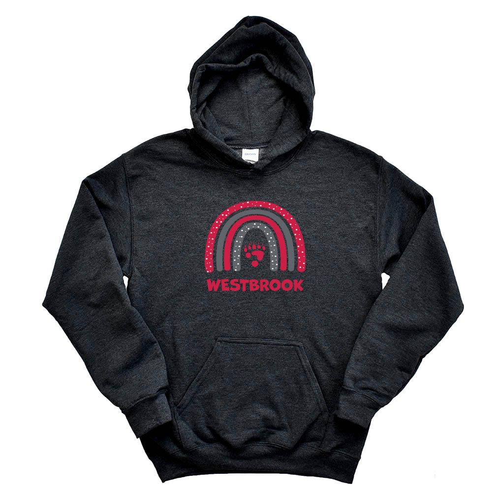 RAINBOW HOODIE  ~  WESTBROOK ELEMENTARY SCHOOL ~ youth and adult  ~ classic unisex fit