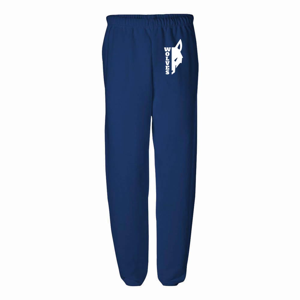 WOLVES SWEATPANTS ~ WILMETTE JUNIOR HIGH ~ youth &  adult ~ classic unisex fit