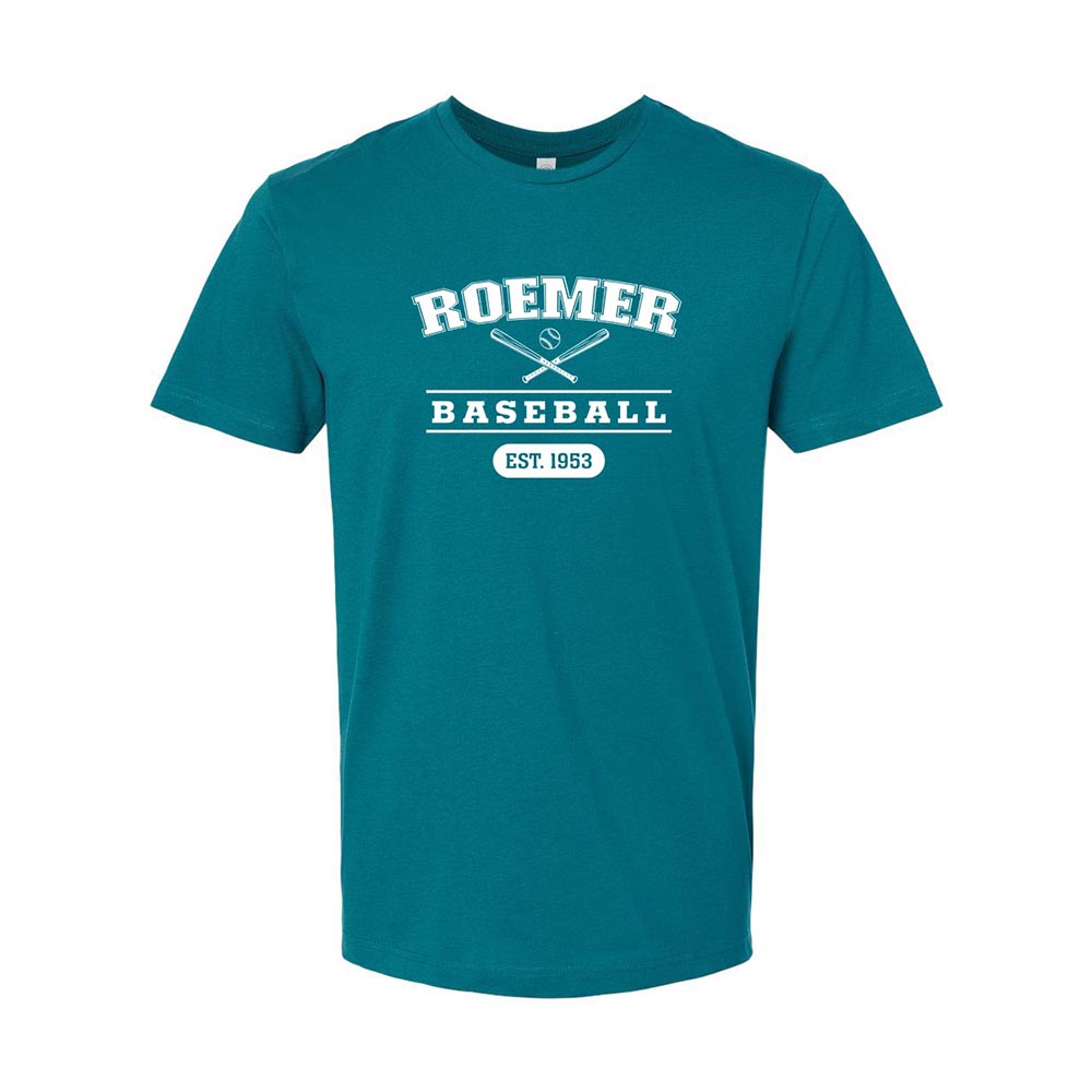 ROEMER BASEBALL TEE ~ WILMETTE BASEBALL ~ youth & adult ~ classic unisex fit