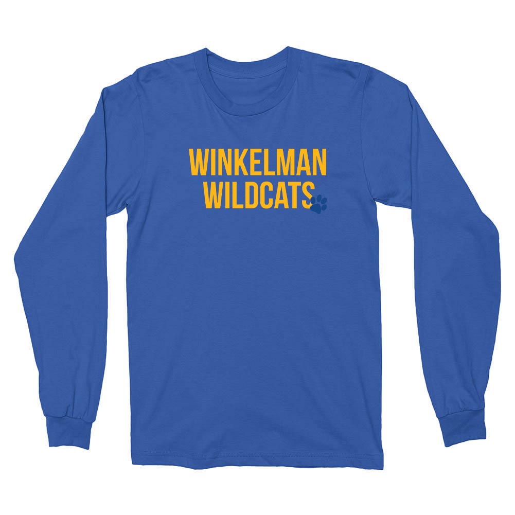 Modern ~ Cotton Long Sleeve T-Shirt ~ Winkelman Elementary School