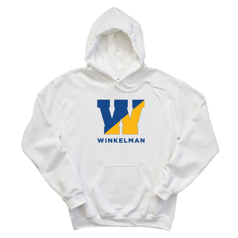 Split W ~ Hoodie ~ Winkelman Elementary-white