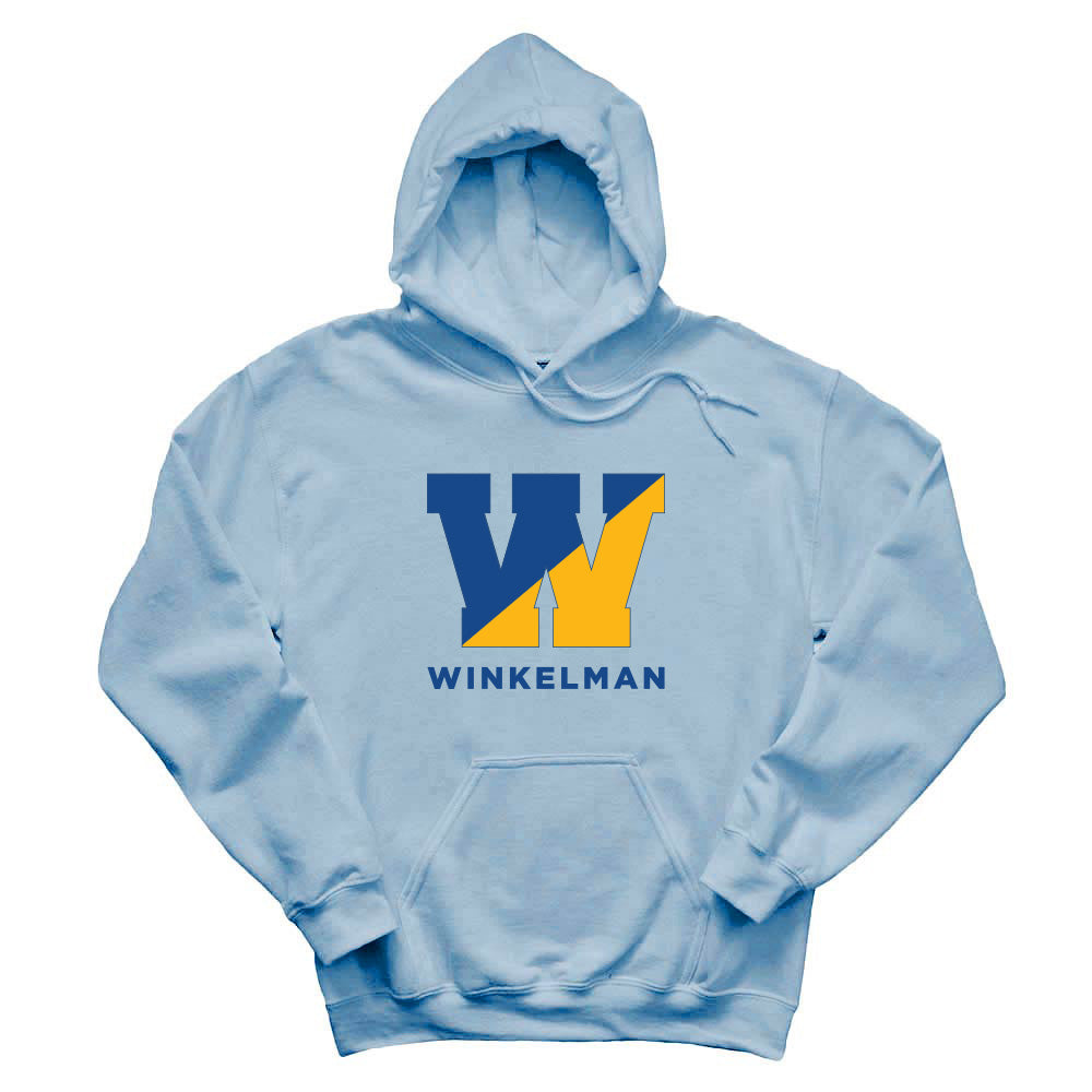 Split W ~ Hoodie ~ Winkelman Elementary-stone blue
