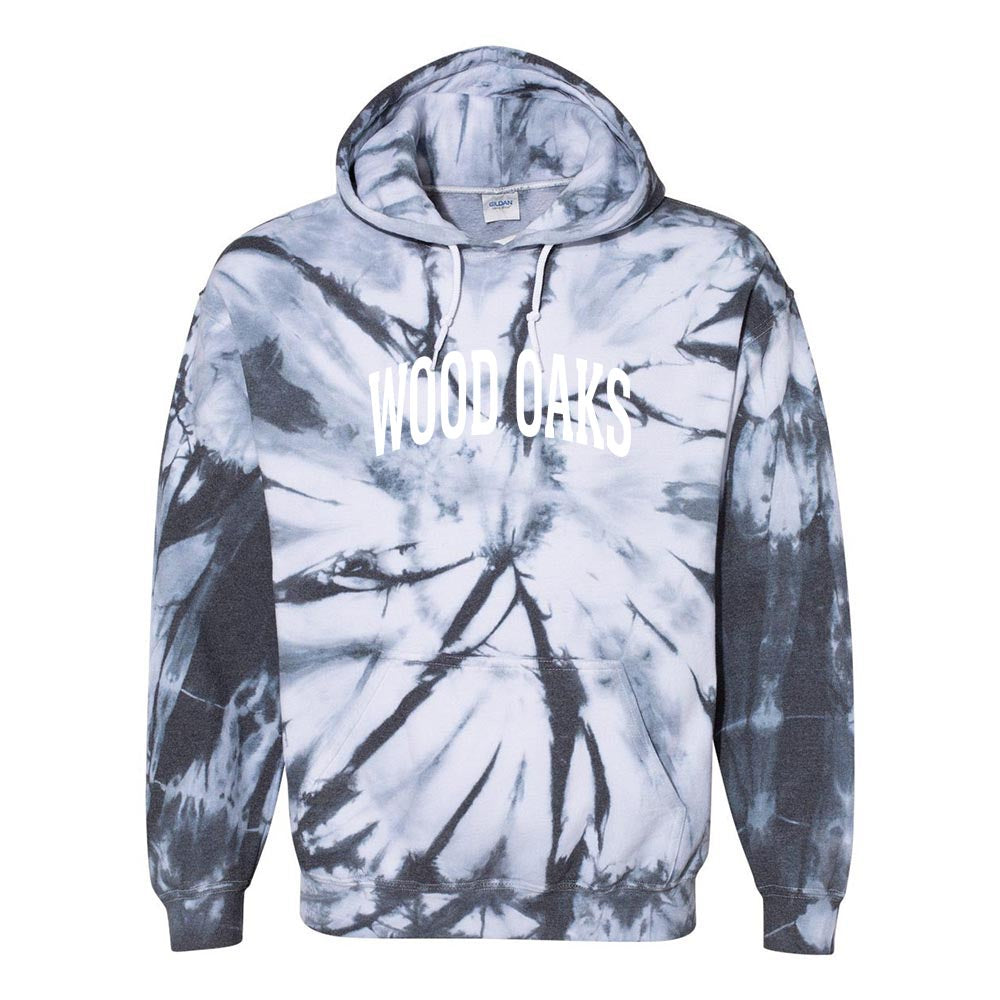 Extended Arc ~ Tie Dye Hoodie ~ Wood Oaks Junior High