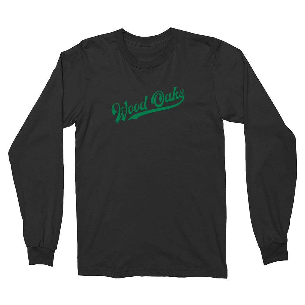Retro Script ~ Long Sleeve T-Shirt ~ Wood Oaks Junior High